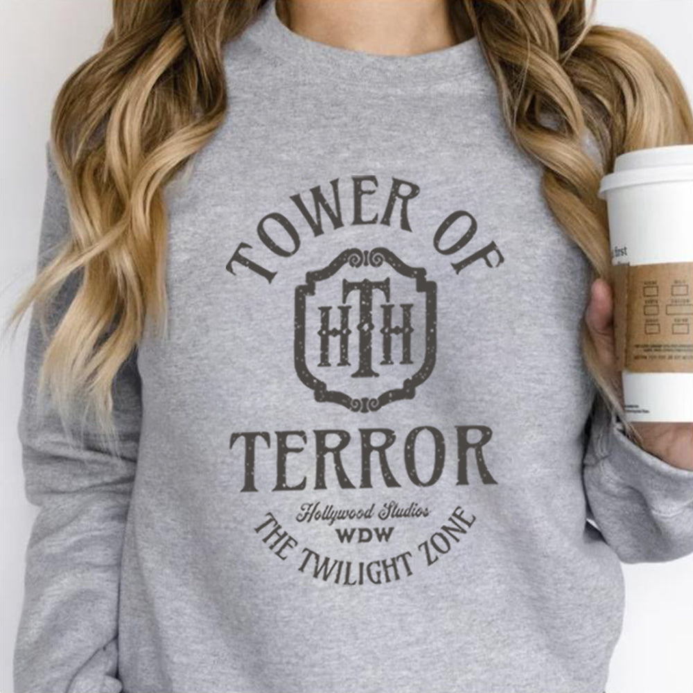 Tower of Terror Retro Sweathirts Tower Hotel Shirt Studios Shirts WDW Tshirt Unisex Vintage Graphic Sweatshirt Hoodies